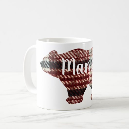 Mug Cute Mama ours design mère cadeau de jour (Devant gauche)