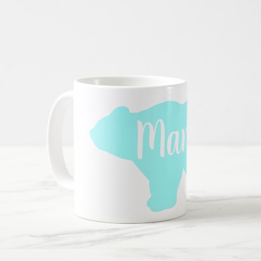 Mug Cute Mama ours design mère cadeau de jour (Devant gauche)