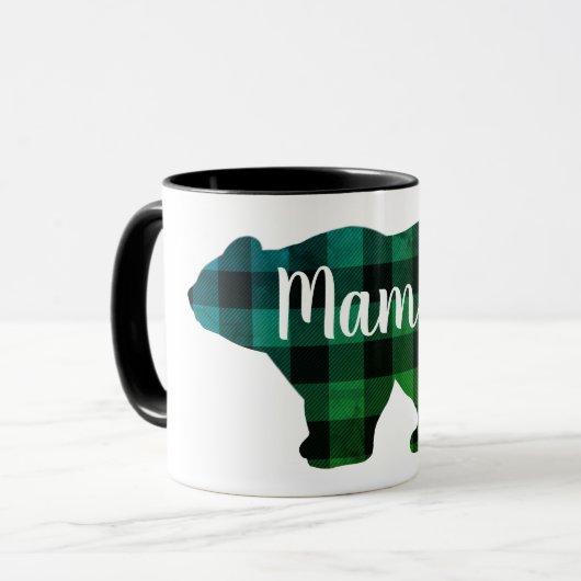 Mug Cute Mama ours design mère cadeau de jour (Devant gauche)