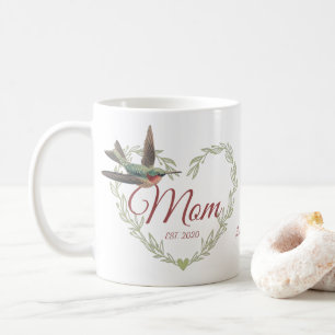Mug Cute Maman Coeur Coeur Colibri Sage Green Coffee M