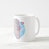 Mug Cute Manatee Aime Boire Boba Tea (Devant droit)