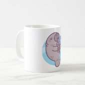 Mug Cute Manatee Aime Boire Boba Tea (Devant gauche)