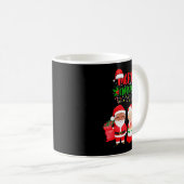 Mug Cute Melanin Santa & Mrs Claus Interracial Fam (Devant droit)