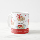 Mug Cute Meowy Christmas Kitty Chat Motif (Devant gauche)