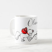 Mug Cute Meowy Kitties de Noël (Devant gauche)