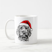Mug Cute Merry Christmas Goldendoodle Santa Christmas (Gauche)