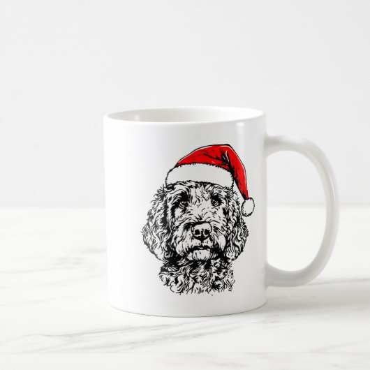 Mug Cute Merry Christmas Goldendoodle Santa Christmas (Droite)