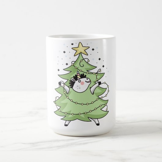 Mug Cute Merry Christmas unicorn (Centre)