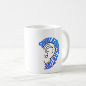 Mug Cute Microtia bleu et rose (Devant droit)