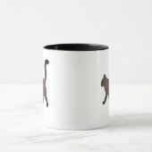 Mug Cute Minimalist Cat Graphic | Simple Walking Cat (Centre)