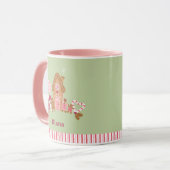 Mug Cute Mint Sucre de canne rose Gingerbread Maison M (Devant gauche)