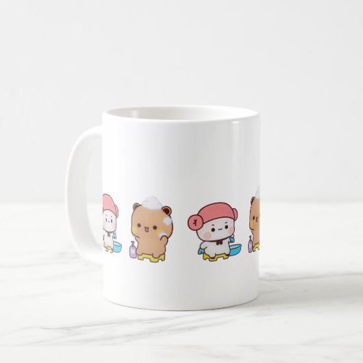 Mug Cute Mochi Peach Cat (Devant gauche)
