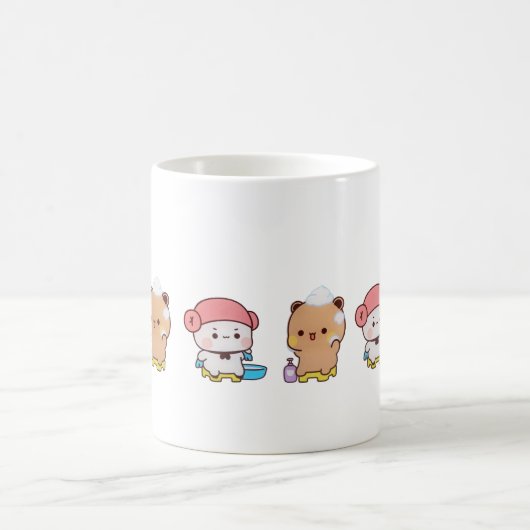 Mug Cute Mochi Peach Cat (Centre)