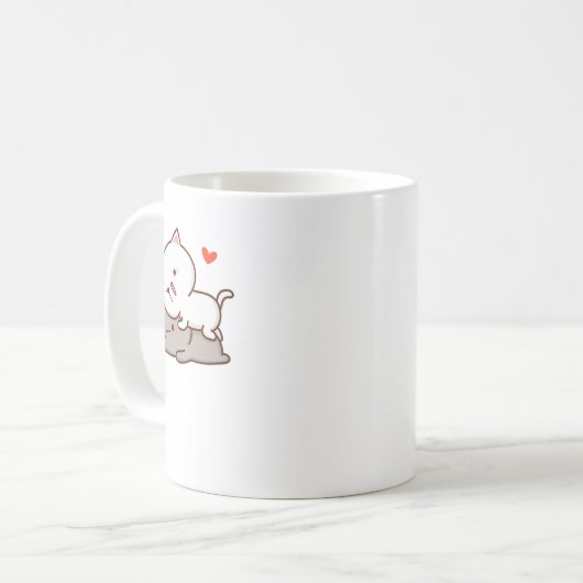 Mug Cute Mochi Peach Cat (Devant gauche)