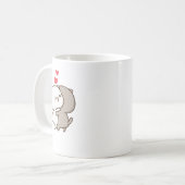 Mug Cute Mochi Peach Cat (Devant gauche)