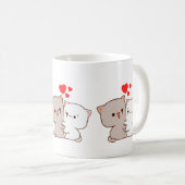 Mug Cute Mochi Peach Cat (Devant droit)