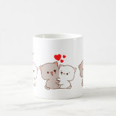 Mug Cute Mochi Peach Cat (Centre)