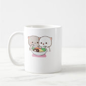 Mug Cute Mochi Peach Cat (Gauche)