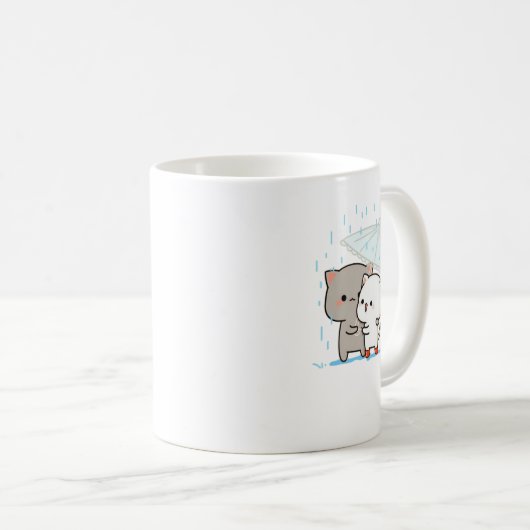 Mug Cute Mochi Peach Cat (Devant droit)