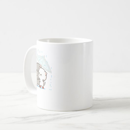 Mug Cute Mochi Peach Cat (Devant gauche)