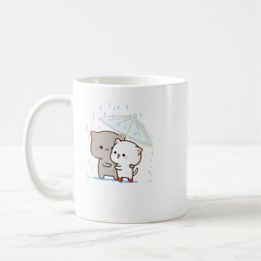Mug Cute Mochi Peach Cat (Gauche)