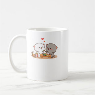 Mug Cute Mochi Peach Cat