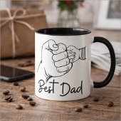 Mug Cute Modern Best Dad 