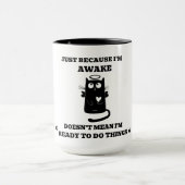 Mug Cute moderne Saint Chat noir (Centre)