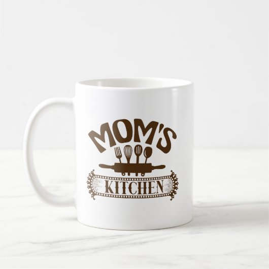 Mug Cute Mom's cuisine art word (Gauche)