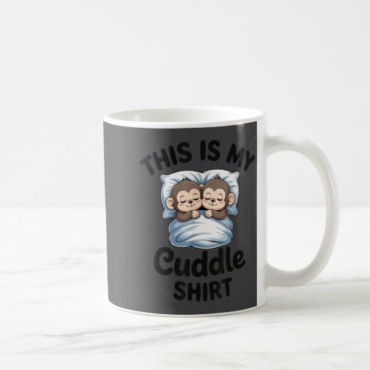 Mug Cute Monkey Sleep Couple This Is My Cuddle (Droite)