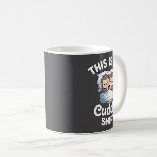Mug Cute Monkey Sleep Couple This Is My Cuddle  (Devant droit)