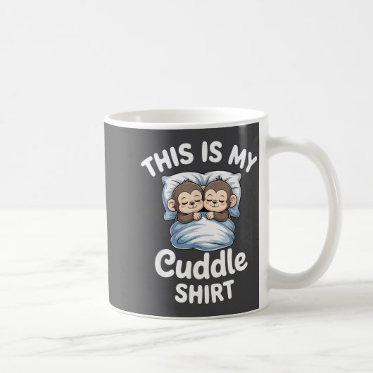 Mug Cute Monkey Sleep Couple This Is My Cuddle  (Droite)