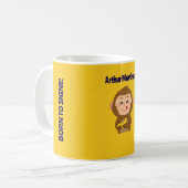 Mug Cute Monkey thème Baby shower garçon (Devant gauche)