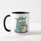 Mug "Cute Monster Boire Café (Gauche)