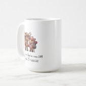 Mug Cute Moose Couple Aventurant Ensemble Randonnée (Devant gauche)