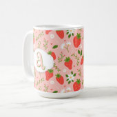 Mug Cute Motif de fraise (Devant gauche)