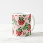 Mug Cute Motif de fraise (Devant droit)