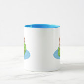 Mug Cute Mouse in a Leaf Boat (Centre)