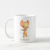 Mug Cute Mouse Playing Flute (Gauche)