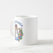 Mug Cute Nicaragua fille Dabbing traditionnelle robe a (Devant gauche)