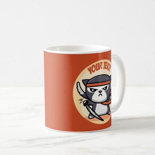 Mug Cute Ninja Cat (Devant droit)