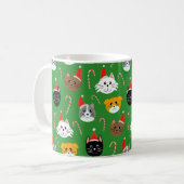Mug Cute Noël Chat Motif (Devant gauche)