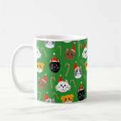 Mug Cute Noël Chat Motif (Gauche)