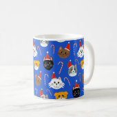 Mug Cute Noël Chat Motif (Devant droit)
