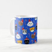 Mug Cute Noël Chat Motif (Devant gauche)