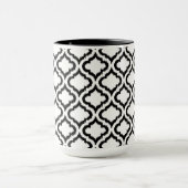 Mug Cute noir et blanc ikat motif marocain (Centre)