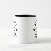 Mug Cute Noir et Blanc mais premier Lover de café (Centre)
