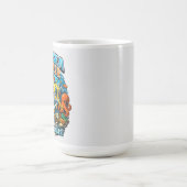 Mug Cute Ocean Adventure Humor, Funny Sloth Diving art (Centre)