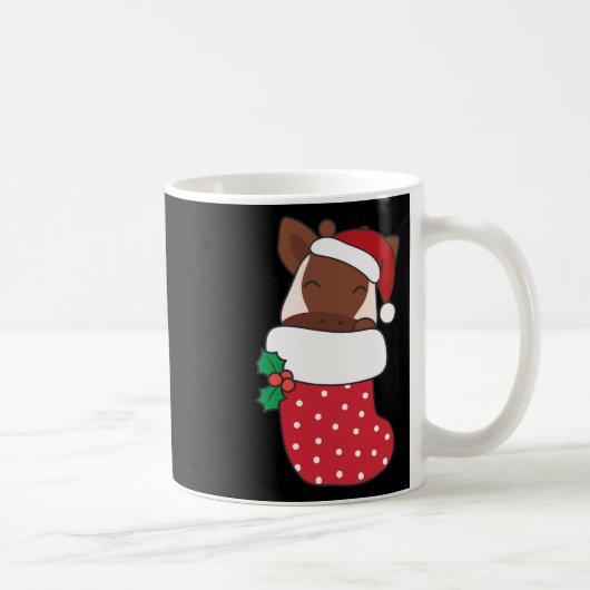 Mug Cute Okapis Dans Les Bas De Noël Pour Noël (Droite)
