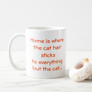 Mug Cute Orange Cartoon Maison de chat est...Design de